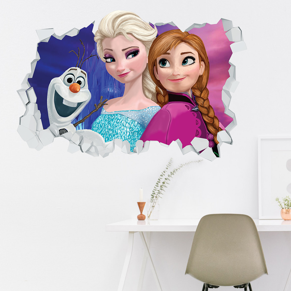 Adesivo Murale 3D - Frozen
