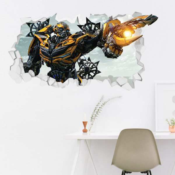 Adesivo Murale 3D Transformers