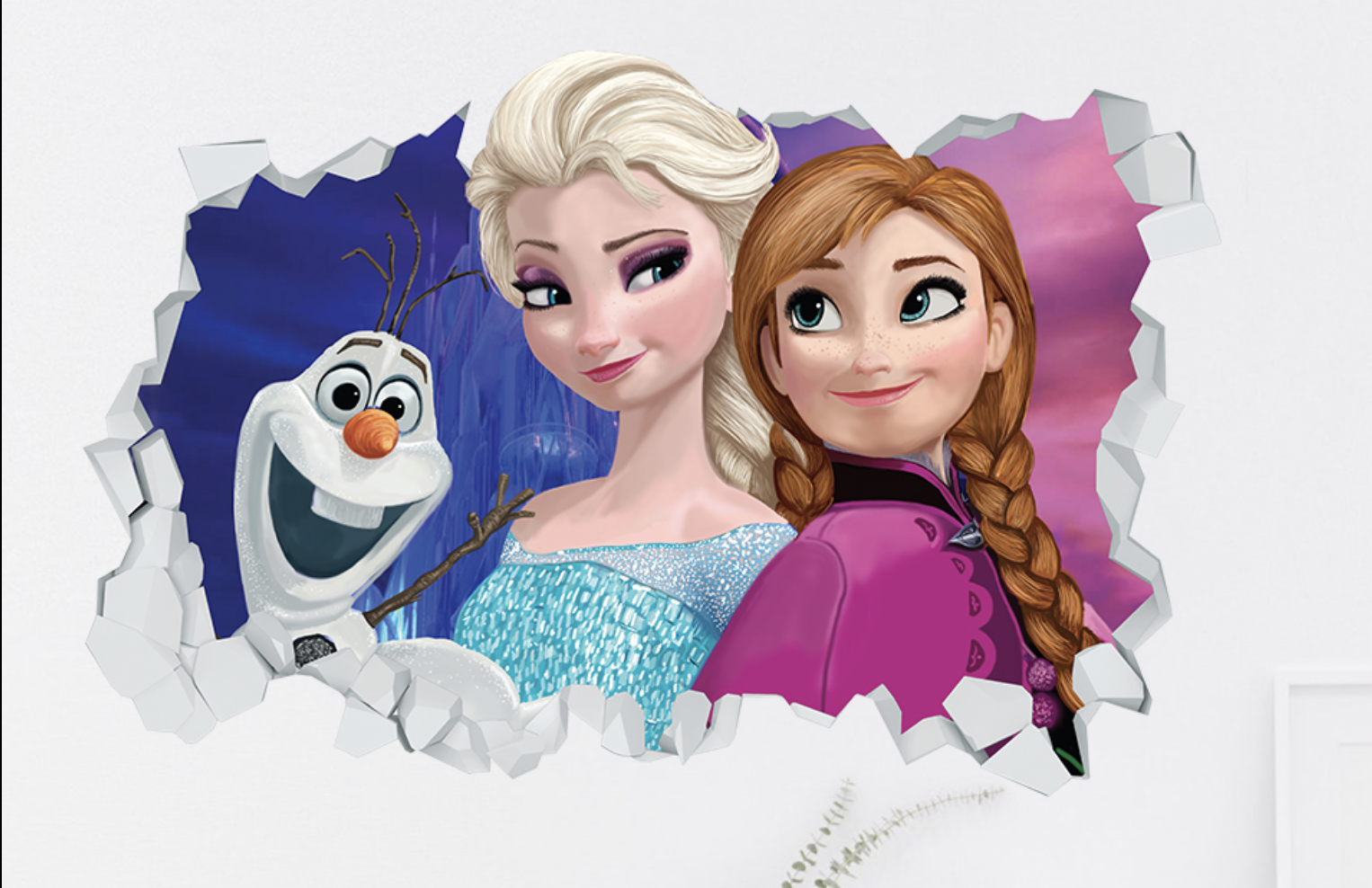 Nuovissimo Adesivo Murale 3d Frozen Stampiamotutto Com